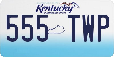 KY license plate 555TWP