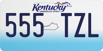 KY license plate 555TZL