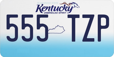 KY license plate 555TZP