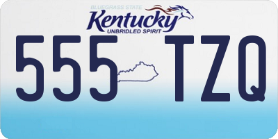KY license plate 555TZQ