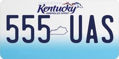 KY license plate 555UAS