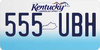 KY license plate 555UBH