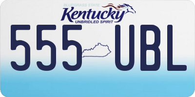 KY license plate 555UBL