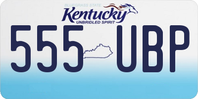 KY license plate 555UBP