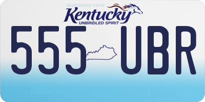 KY license plate 555UBR