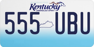 KY license plate 555UBU