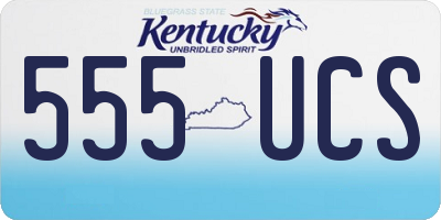 KY license plate 555UCS