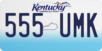 KY license plate 555UMK