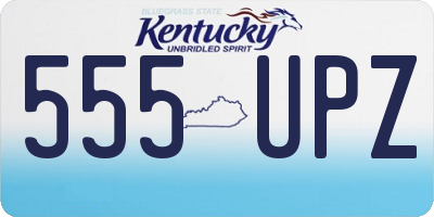 KY license plate 555UPZ