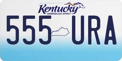 KY license plate 555URA