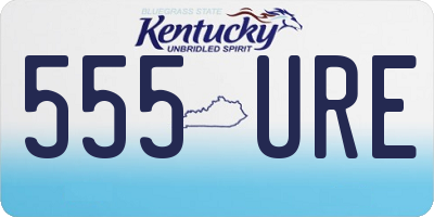 KY license plate 555URE