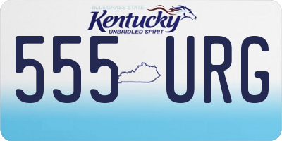 KY license plate 555URG