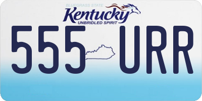 KY license plate 555URR