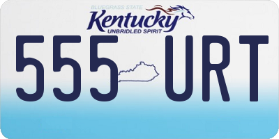 KY license plate 555URT