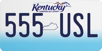 KY license plate 555USL