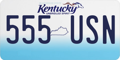 KY license plate 555USN