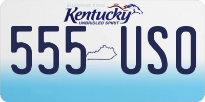KY license plate 555USO