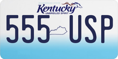 KY license plate 555USP