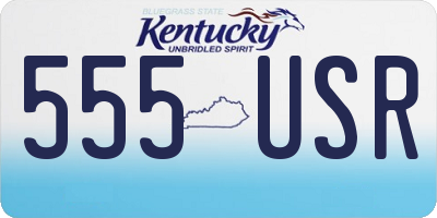 KY license plate 555USR