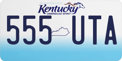 KY license plate 555UTA