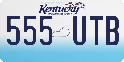 KY license plate 555UTB