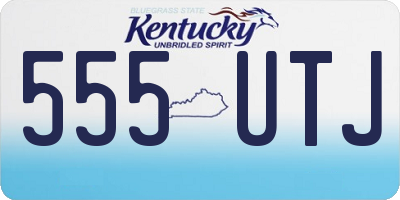 KY license plate 555UTJ