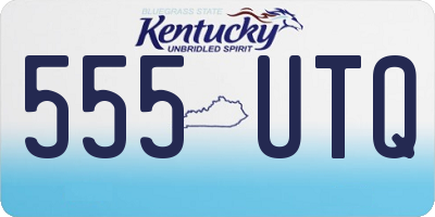 KY license plate 555UTQ