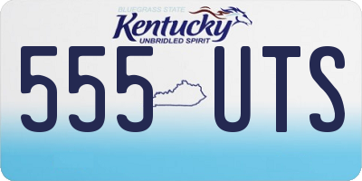 KY license plate 555UTS