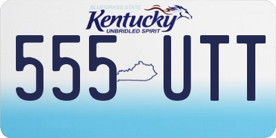 KY license plate 555UTT