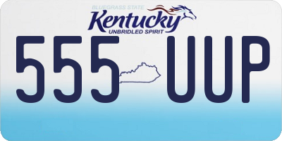 KY license plate 555UUP