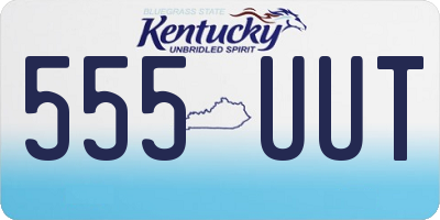 KY license plate 555UUT