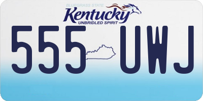 KY license plate 555UWJ
