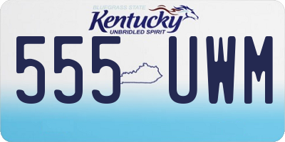 KY license plate 555UWM