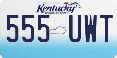 KY license plate 555UWT