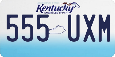 KY license plate 555UXM