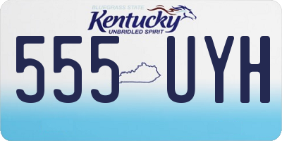 KY license plate 555UYH