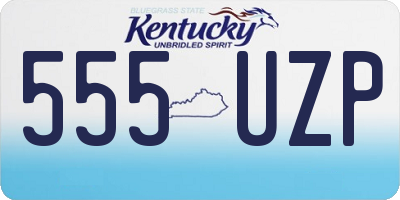 KY license plate 555UZP