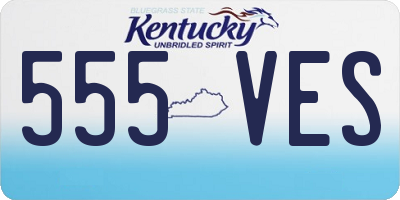 KY license plate 555VES