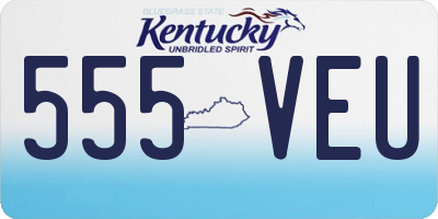 KY license plate 555VEU