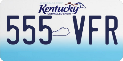 KY license plate 555VFR