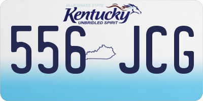 KY license plate 556JCG