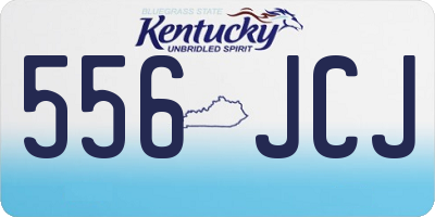 KY license plate 556JCJ