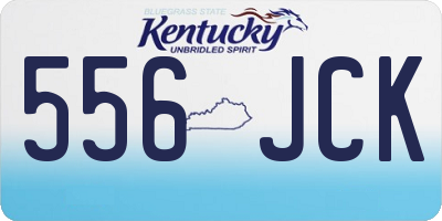 KY license plate 556JCK