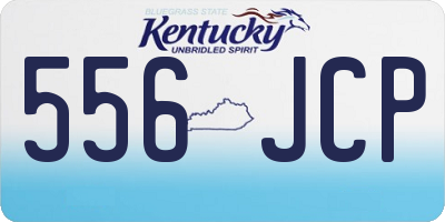 KY license plate 556JCP