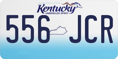 KY license plate 556JCR