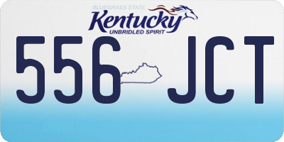 KY license plate 556JCT