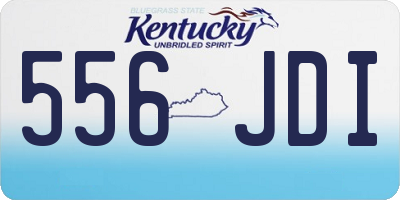 KY license plate 556JDI