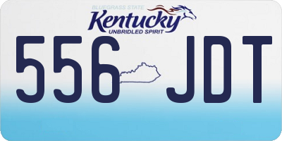 KY license plate 556JDT