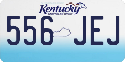 KY license plate 556JEJ