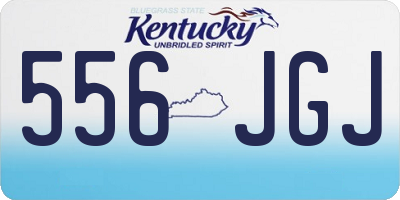 KY license plate 556JGJ